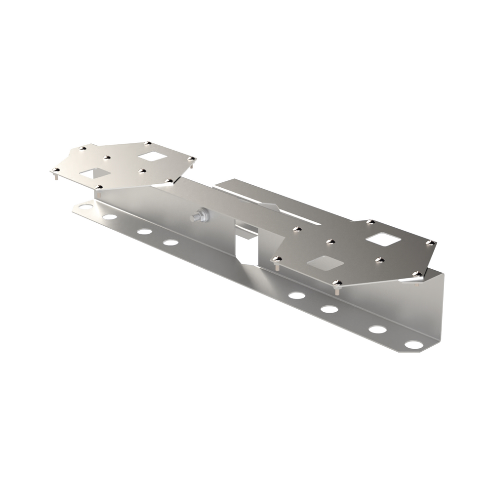 Base Doble para Lámpara de Obstrucción EI-GSLSE. Compatible con tubo hasta 1-1/4".