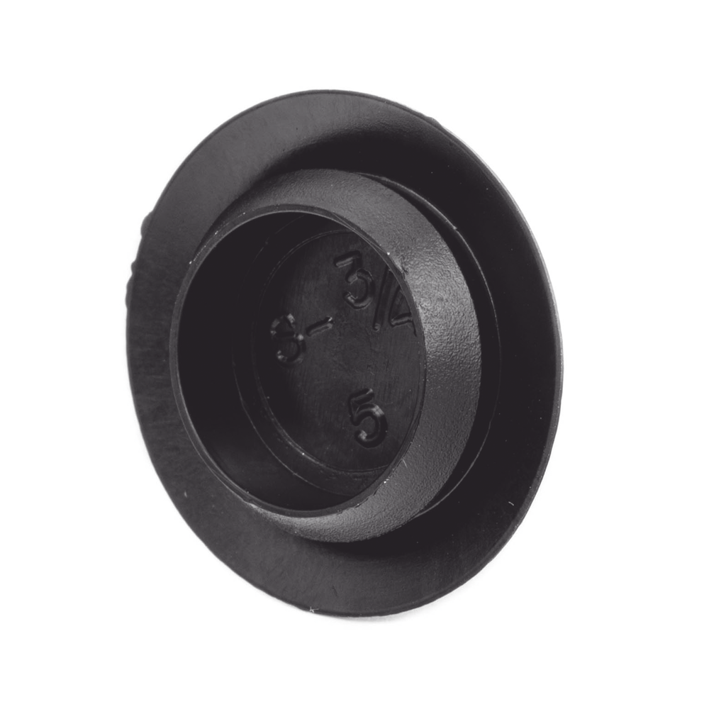Plastic plug for 3/4" drilling