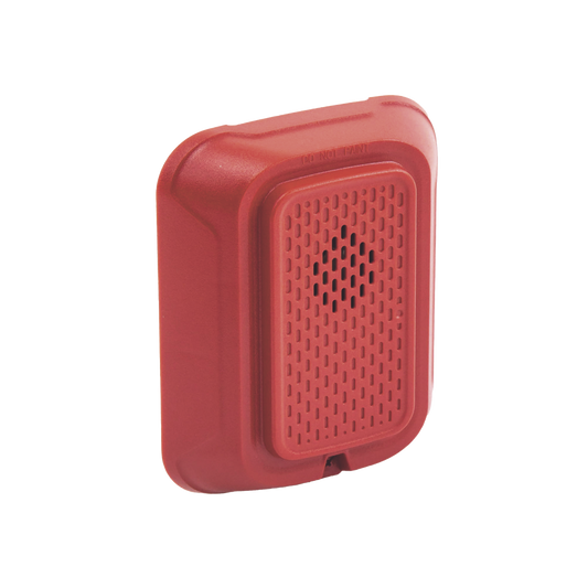 Sirena para Montaje en Pared, 12 a 24 Vcd, Color Rojo, Nuevo Diseño Moderno y Elegante y Menor Consumo de Corriente