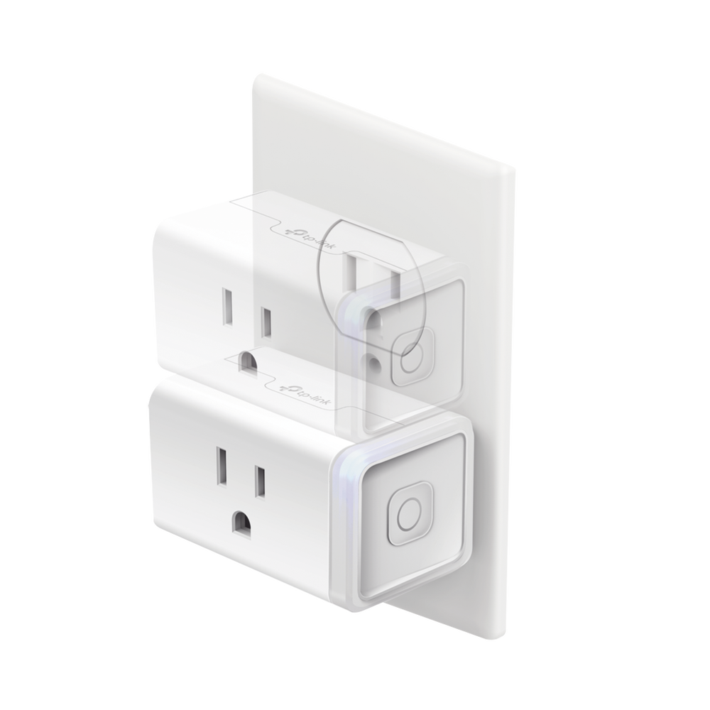 Mini Wi-Fi smart outlet, 100 - 120V~, 50/60Hz, 15.0A, compatible with Amazon Alexa and Google Assistant, white.