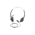 Diadema binaudal (duo) con tecnología antishock para teléfonos IP FANVIL y Polycom con micrófono de cancelación de ruido, larga durabilidad