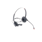 Diadema binaudal (duo) con tecnología antishock para teléfonos IP FANVIL y Polycom con micrófono de cancelación de ruido, larga durabilidad