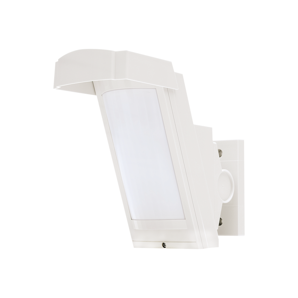 Detector de Movimiento PIR Antimascara / 100% Exterior /  Inalambrico (Alimentación) / Hasta 12 metros a 85°; de cobertura/ Instalación a 3 metros / Compatible con cualquier panel de alarma