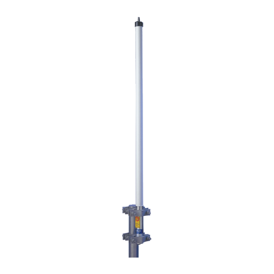 Antena base VHF 165-174 MHz, Fibra de Vidrio, 6 dB de Ganancia, Serie HX para Climas Extremos 