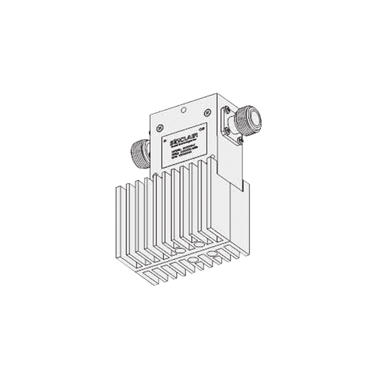 Aislador de Etapa Sencilla, 380-415 MHz, Banda Ancha de 35 MHz, Carga de 60 Watt, N Hembra, 125 Watt.