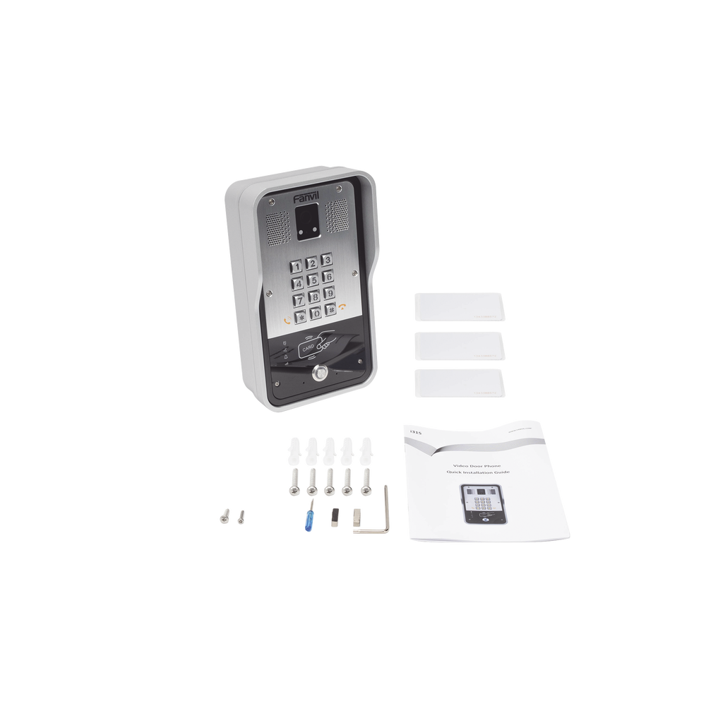 Video Portero SIP Con Cámara, 1 Relevador Integrado, Onvif y lector de tarjetas RFID para acceso
