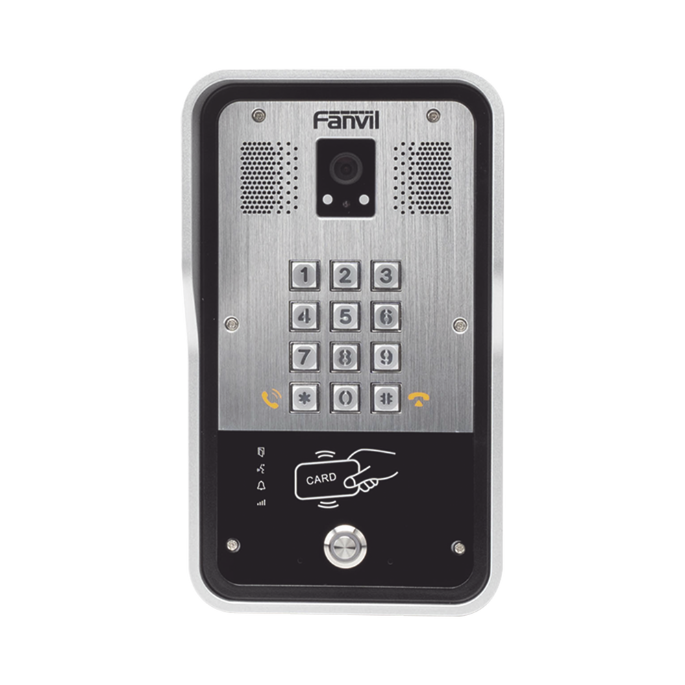 Video Portero SIP Con Cámara, 1 Relevador Integrado, Onvif y lector de tarjetas RFID para acceso