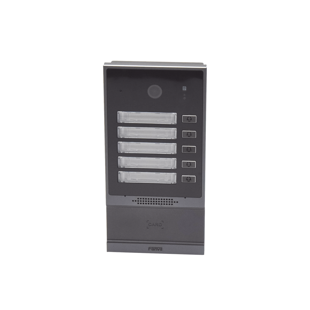 Videoportero SIP i63, 2 relevadores con 5 botones de marcación rápida, anti-vandálico, IP66 y IK07, PoE
