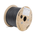 Carrete de 1 km de Fibra Óptica Drop, Interior/Exterior G.657A2 Monomodo de 1 hilo (unifibra), Dieléctrica, Forro Negro