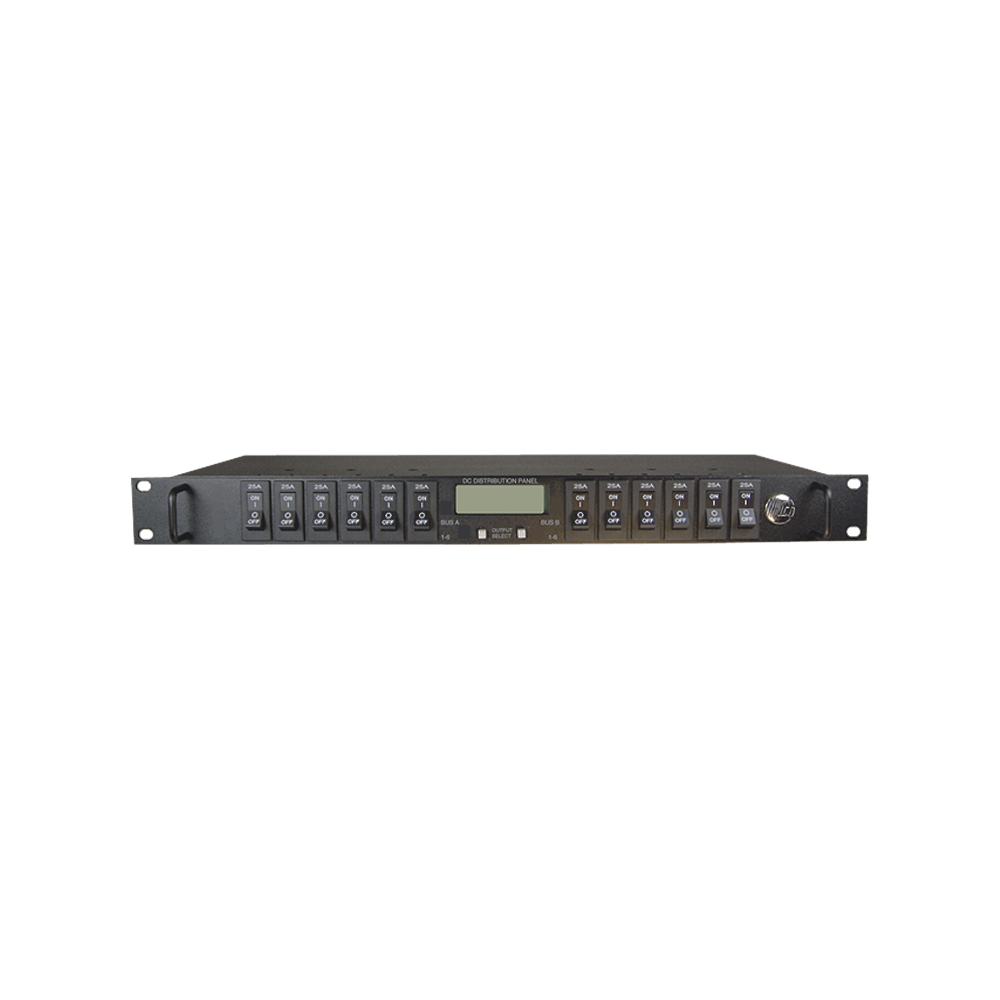 PDU Administrable IP, 12 Salidas para Brakers (No incluidos), Control de Energía Remoto, Doble Bus Inteligente de Distribución CD, Aplicaciones 12,24 y 48 VCD.