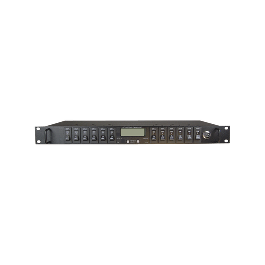 PDU Administrable IP, 12 Salidas para Brakers (No incluidos), Control de Energía Remoto, Doble Bus Inteligente de Distribución CD, Aplicaciones 12,24 y 48 VCD.