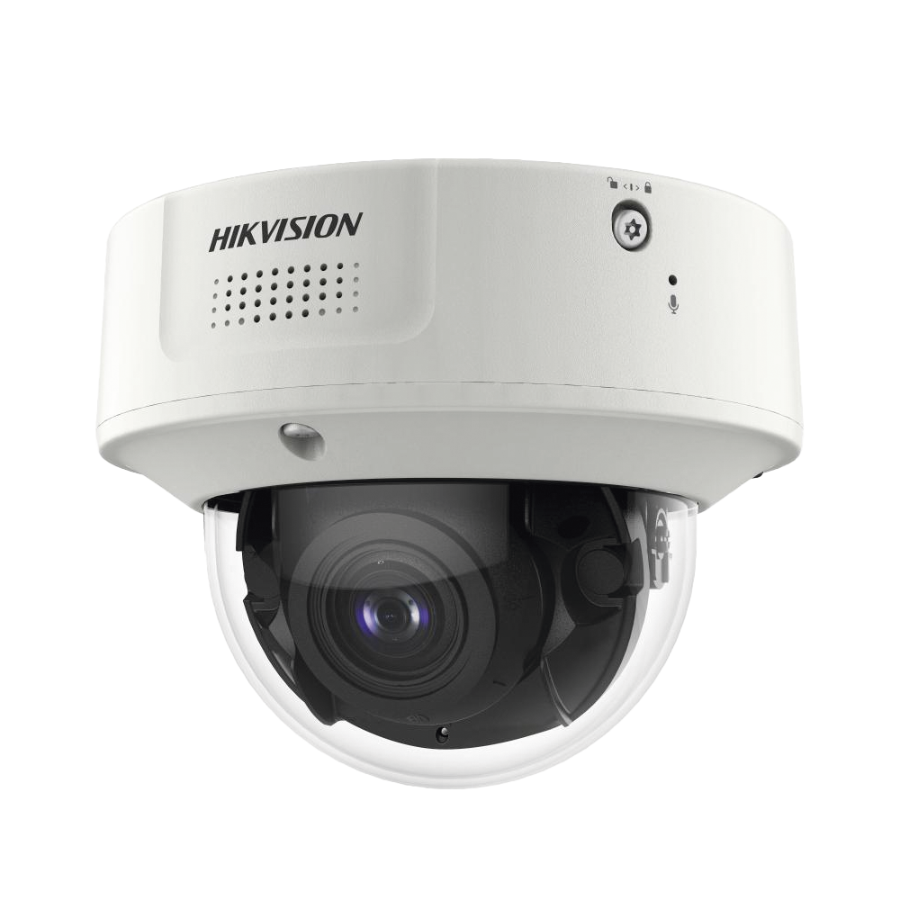 Domo IP 4 Megapixel / Lente Mot. 2.8 a 12 mm / Conteo de Personas / WDR 140 dB / 40 mts IR EXIR / DarkFighter / Exterior IP67 / IK10 / Detección Facial / Anticorrosivo