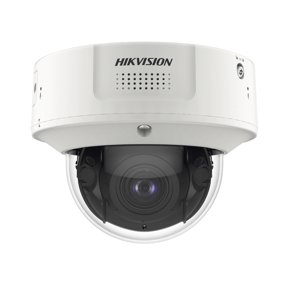 Domo IP 4 Megapixel / 30 mts IR EXIR / Lente Mot. 2.8-12 mm / IK10 / H.265+ / WDR 140 dB / Detección Facial / DeepinView / Búsqueda por Atributos / Micrófono Integrado