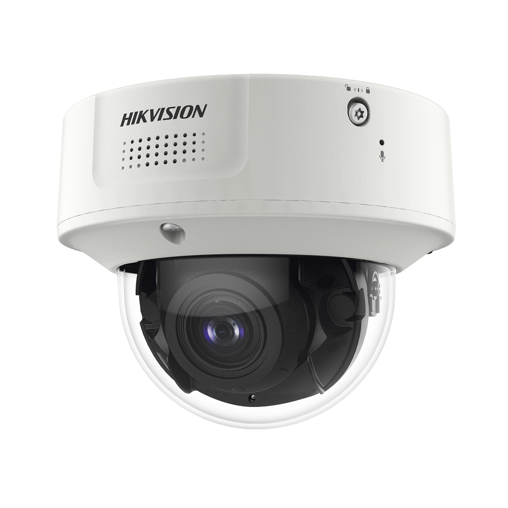 Domo IP 4 Megapixel / 30 mts IR EXIR / Lente Mot. 2.8-12 mm / IK10 / H.265+ / WDR 140 dB / Detección Facial / DeepinView / Búsqueda por Atributos / Micrófono Integrado