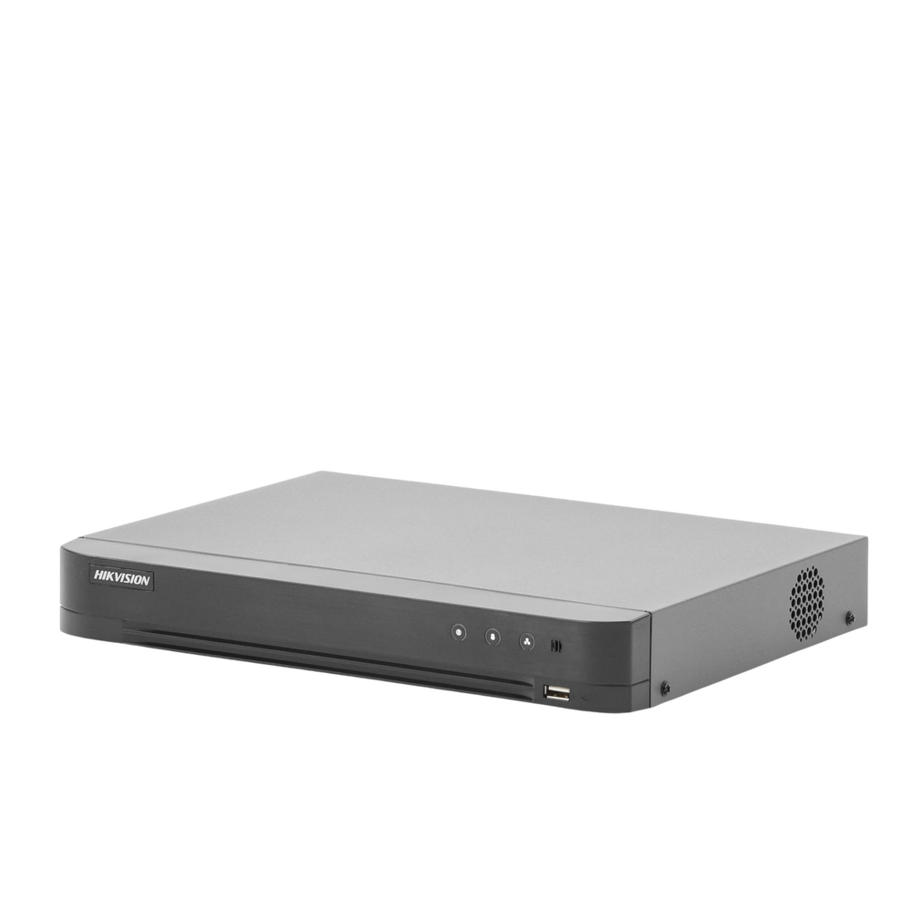 (Face Recognition / ACUSENSE) 4 Megapixel DVR / 4 TURBOHD Channels + 2 IP Channels / 1 Hard Drive Bay / 1 Audio Channel / Audio by Coaxitron