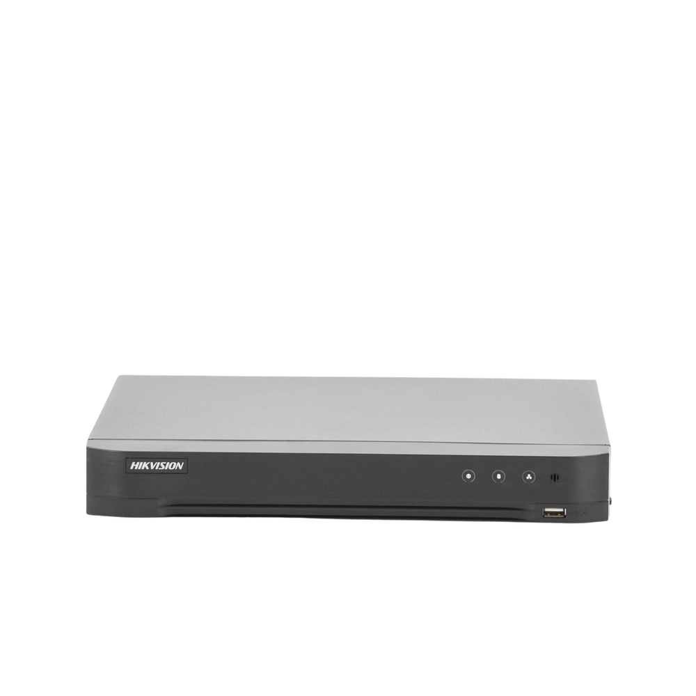 (Face Recognition / ACUSENSE) 4 Megapixel DVR / 4 TURBOHD Channels + 2 IP Channels / 1 Hard Drive Bay / 1 Audio Channel / Audio by Coaxitron