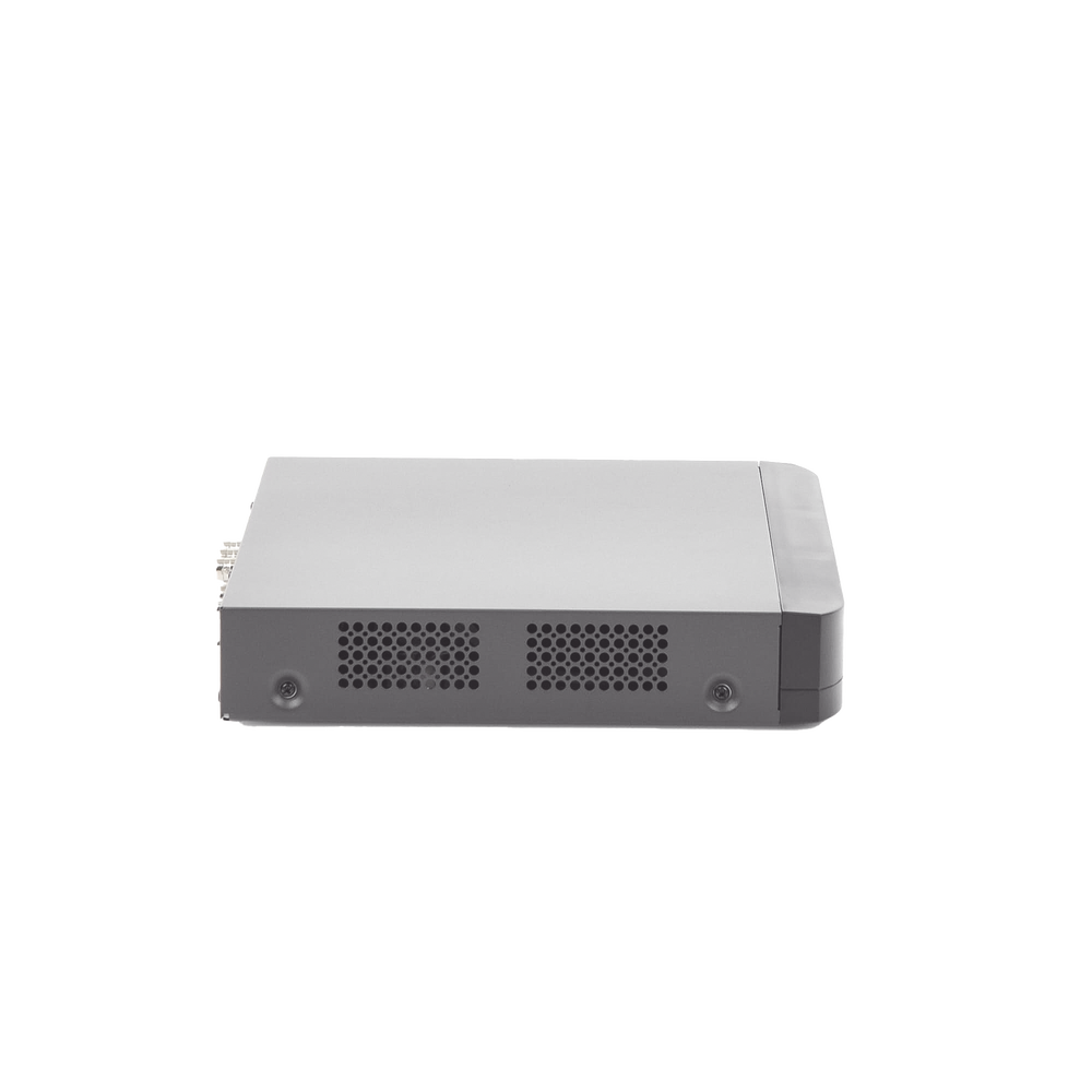 (ACUSENSE / Evita Falsas Alarmas) DVR 4 Megapixel / 4 Canales TURBOHD + 2 Canales IP / 1 Bahía de Disco Duro / 1 Canal de Audio