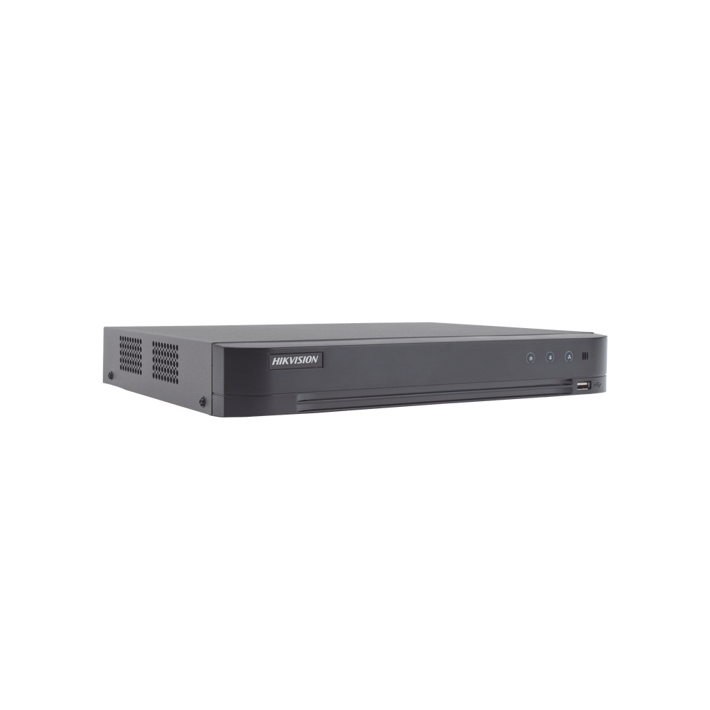 (ACUSENSE / Avoid False Alarms) 4 Megapixel DVR / 4 TURBOHD Channels + 2 IP Channels / 1 Hard Drive Bay / Coaxitron Audio