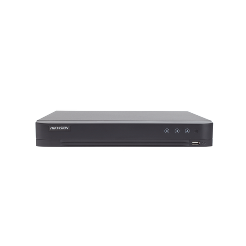 (ACUSENSE / Evita Falsas Alarmas) DVR 4 Megapixel / 4 Canales TURBOHD + 2 Canales IP / 1 Bahía de Disco Duro / Audio Coaxitron