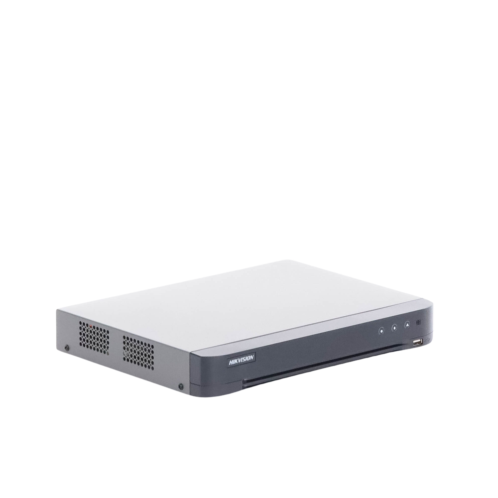8 Megapixel DVR / 4 TURBOHD Channels + 2 IP Channels / 1 Hard Drive Bay / Audio via Coaxitron