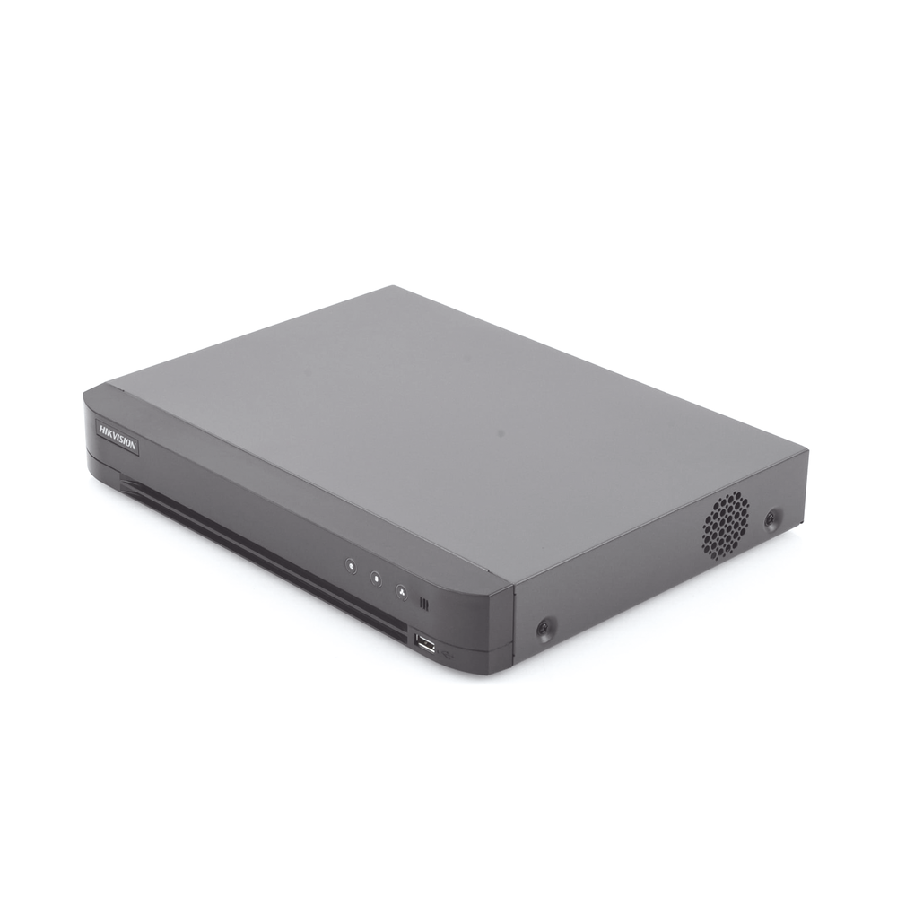 (FACE RECOGNITION) 4 Megapixel DVR / 8 TURBOHD Channels + 4 IP Channels / 1 Hard Drive Bay / 1 Audio Channel / Audio via Coaxitron
