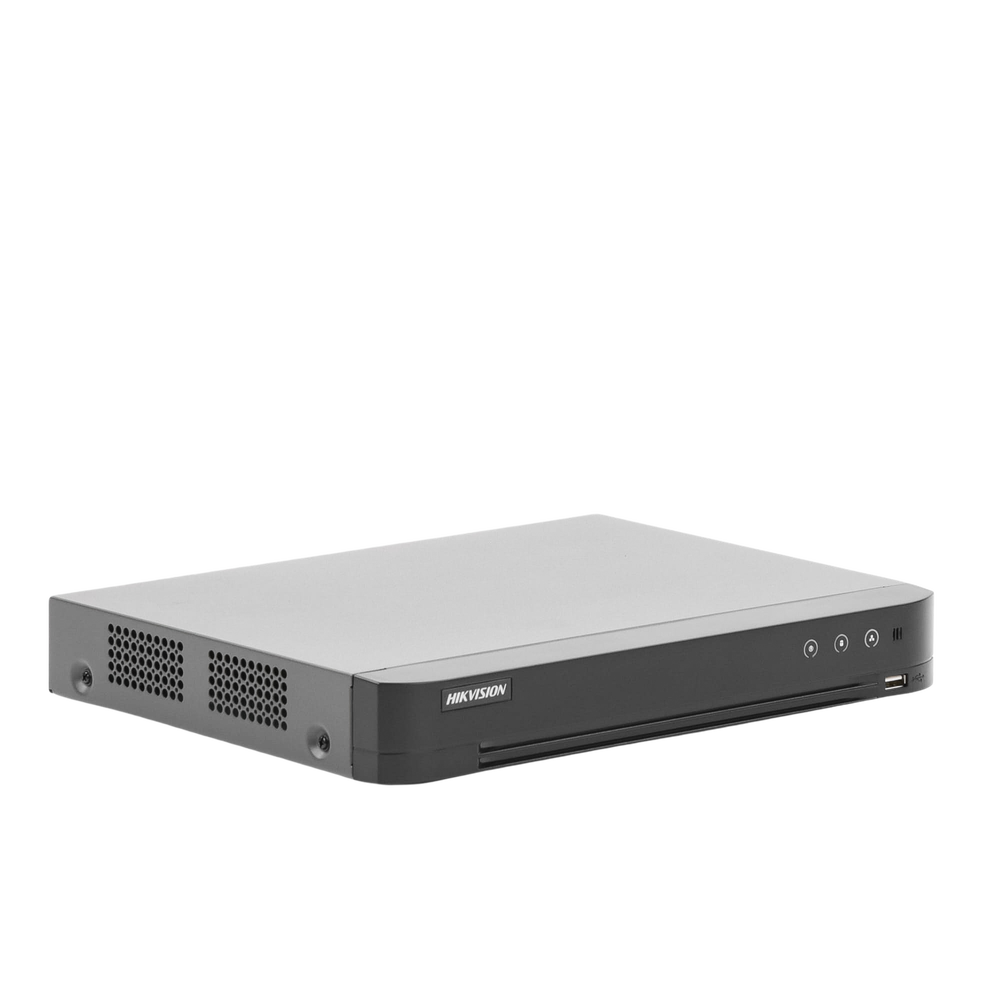 (FACE RECOGNITION) 4 Megapixel DVR / 8 TURBOHD Channels + 4 IP Channels / 1 Hard Drive Bay / 1 Audio Channel / Audio via Coaxitron
