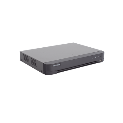 DVR 8 Canales TURBOHD + 8 Canales IP / 8 Megapixel (4K) / Audio por Coaxitron / ACUSENSE / Reconocimiento Facial / 1 Bah