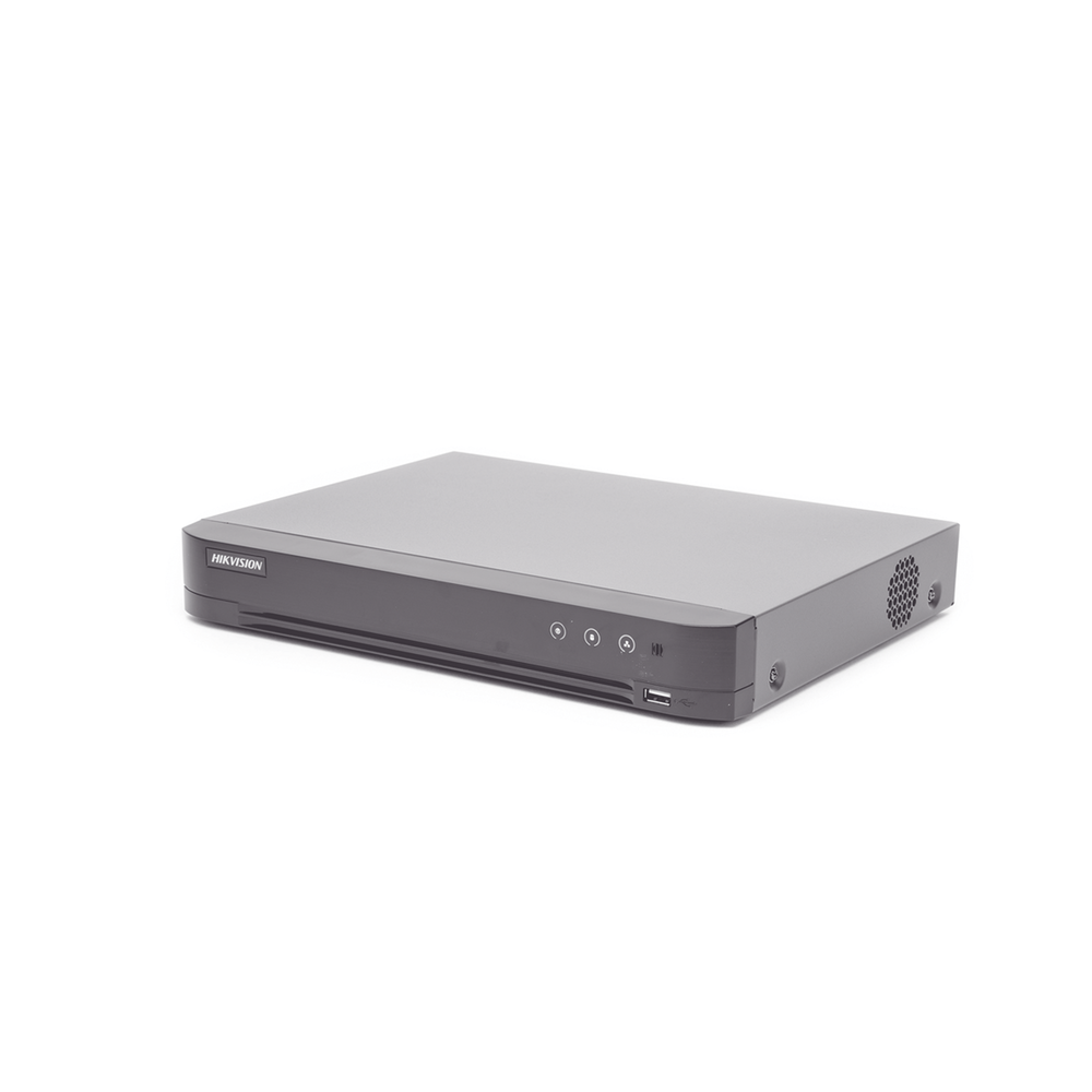 16 Channel TurboHD DVR + 8 IP Channels / 5 Megapixel Lite - 3K Lite / Acusense (Prevents False Alarms) / Face Recognition (Database) / Audio by Coaxitron / 1 Hard Drive Bay / H.265+
