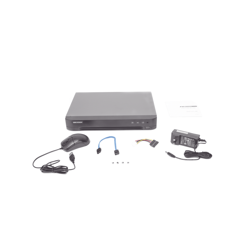 16 Channel TurboHD DVR + 8 IP Channels / 5 Megapixel Lite - 3K Lite / Acusense (Prevents False Alarms) / Face Recognition (Database) / Audio by Coaxitron / 1 Hard Drive Bay / H.265+