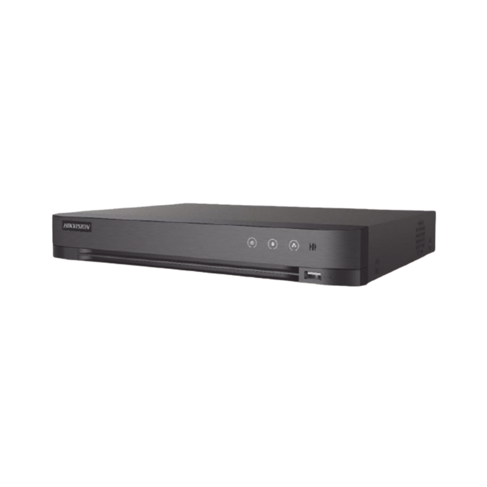 DVR 16 Canales TURBOHD + 8 Canales IP / 5 Megapixel Lite - 3K Lite / Audio de Dos Vías por Coaxitron / Reconocimiento Facial / ACUSENSE (Evista falsas alarmas) / 1 Bahía de Disco Duro / Salida de Video en Full HD