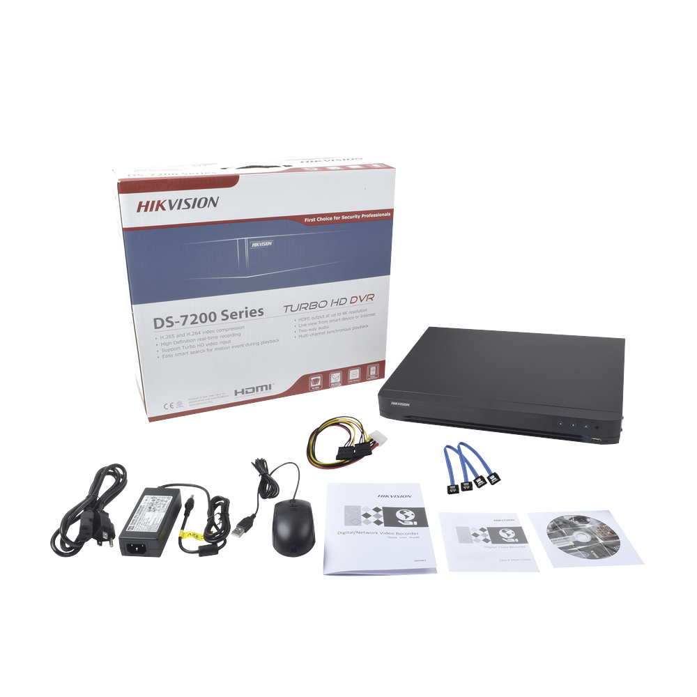 Acusense 4 Megapixel DVR / 32 TURBOHD Channels + 8 IP Channels / 2 Hard Drive Bays / 32 Coaxitron Audio Channels