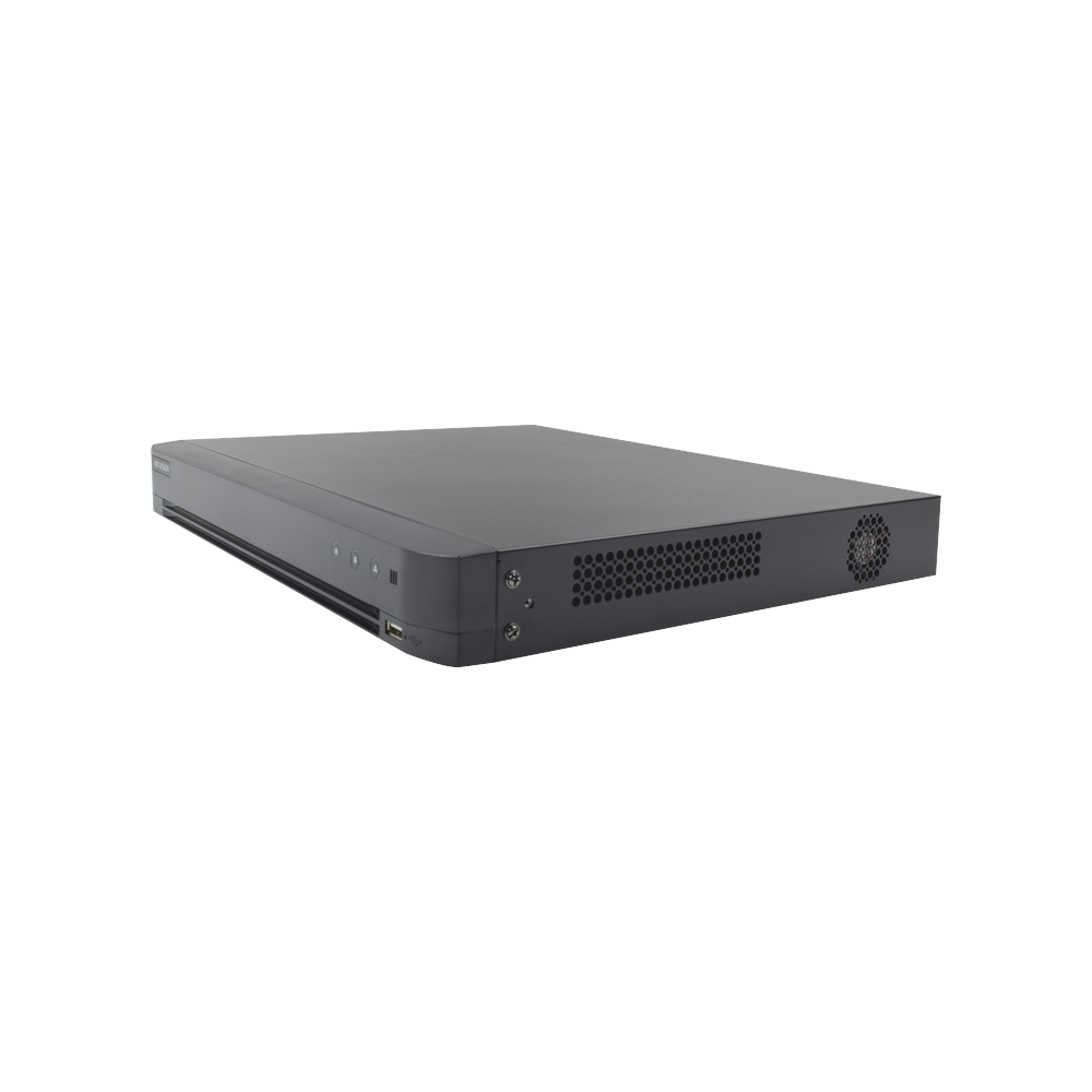 Acusense 4 Megapixel DVR / 32 TURBOHD Channels + 8 IP Channels / 2 Hard Drive Bays / 32 Coaxitron Audio Channels