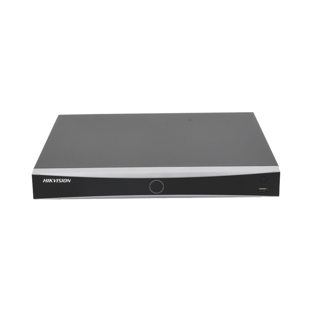 NVR 12 Megapixel (4K) / Reconocimiento Facial / 8 Canales IP / 2 Bahías de Disco Duro / Filtro de Falsas Alarmas / Detección de Cuerpo Humano y Vehículos