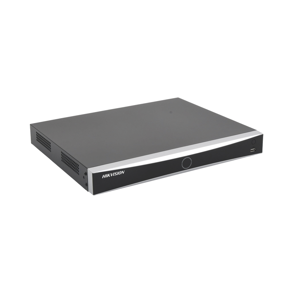NVR 12 Megapixel (4K) / Reconocimiento Facial / 8 Canales IP / 2 Bahías de Disco Duro / Filtro de Falsas Alarmas / Detección de Cuerpo Humano y Vehículos
