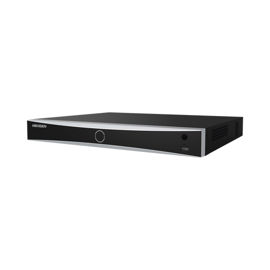 NVR 12 Megapixel (4K) / Reconocimiento Facial / 8 Canales IP / 2 Bahías de Disco Duro / Filtro de Falsas Alarmas / Detección de Cuerpo Humano y Vehículos