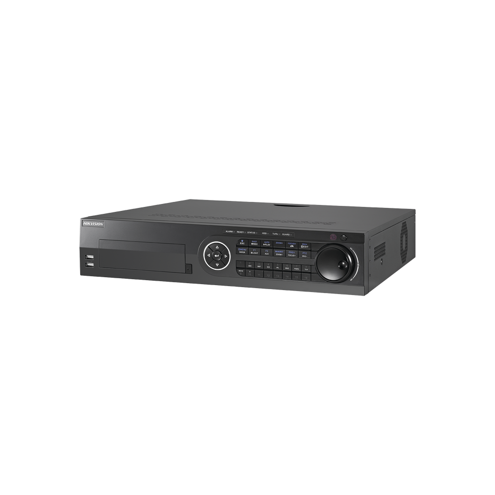 DVR 4 Megapixel / 16 Canales TURBOHD + 4 Canales IP / 8 Bahías de Disco Duro / 16 canales de Audio / Audio por Coaxitron  / 16 Entradas de Alarma / Soporta POS