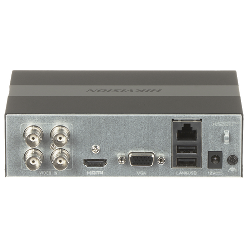 (ACUSENSE / Evita Falsas Alarmas) DVR 3K Lite (5 Megapixel Lite) / 4 Canales TURBOHD + 2 Canales IP / 1 Bahía de SSD / Audio Por Coaxitrion / Detección de Movimiento y Protección Perimetral