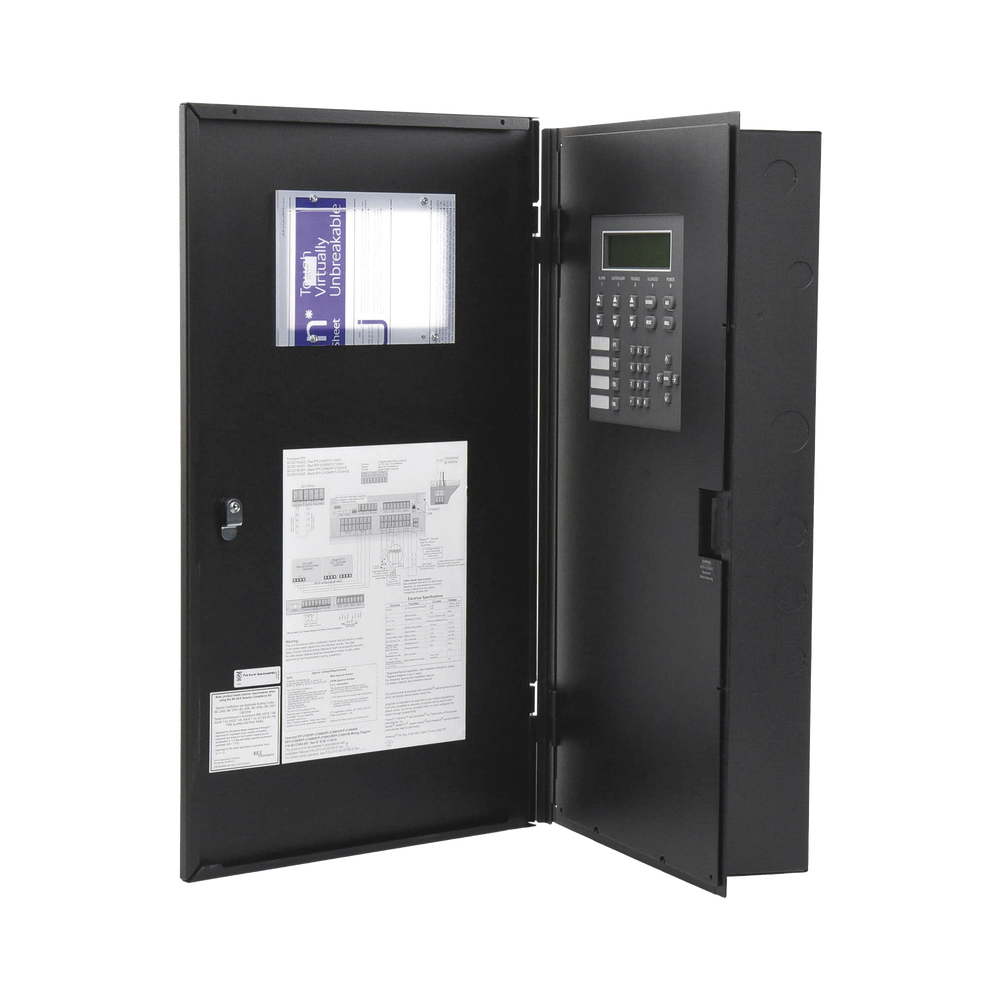 Fire Detection Panel / Addressable / Up to 2100 Points / 159 Detectors and 159 Modules with SK or IDP Technology per SLC Loop / 4 NACs / Network Connection up to 32 Panels