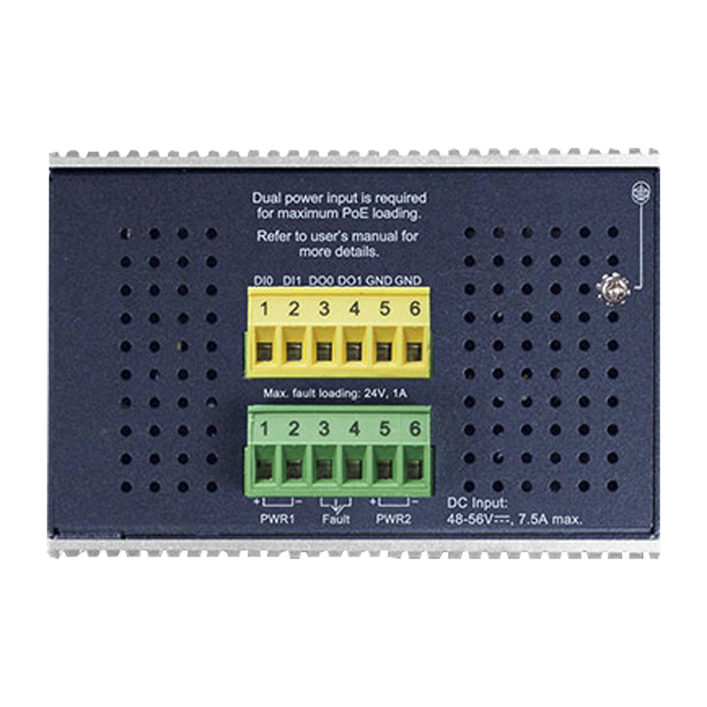 Layer 3 Managed Industrial Switch, 8 Gigabit PoE 802.3bt+ Ports, 2 1 G / 2.5 G SFP+ Ports