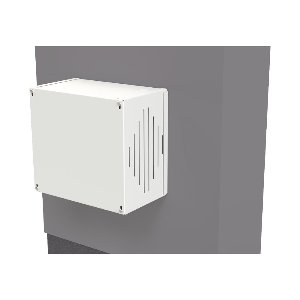 Gabinete para Resguardo de Sirena de 30 W (SF581A o SF581L No incluida), Preparación para Tamper (No incluido).
