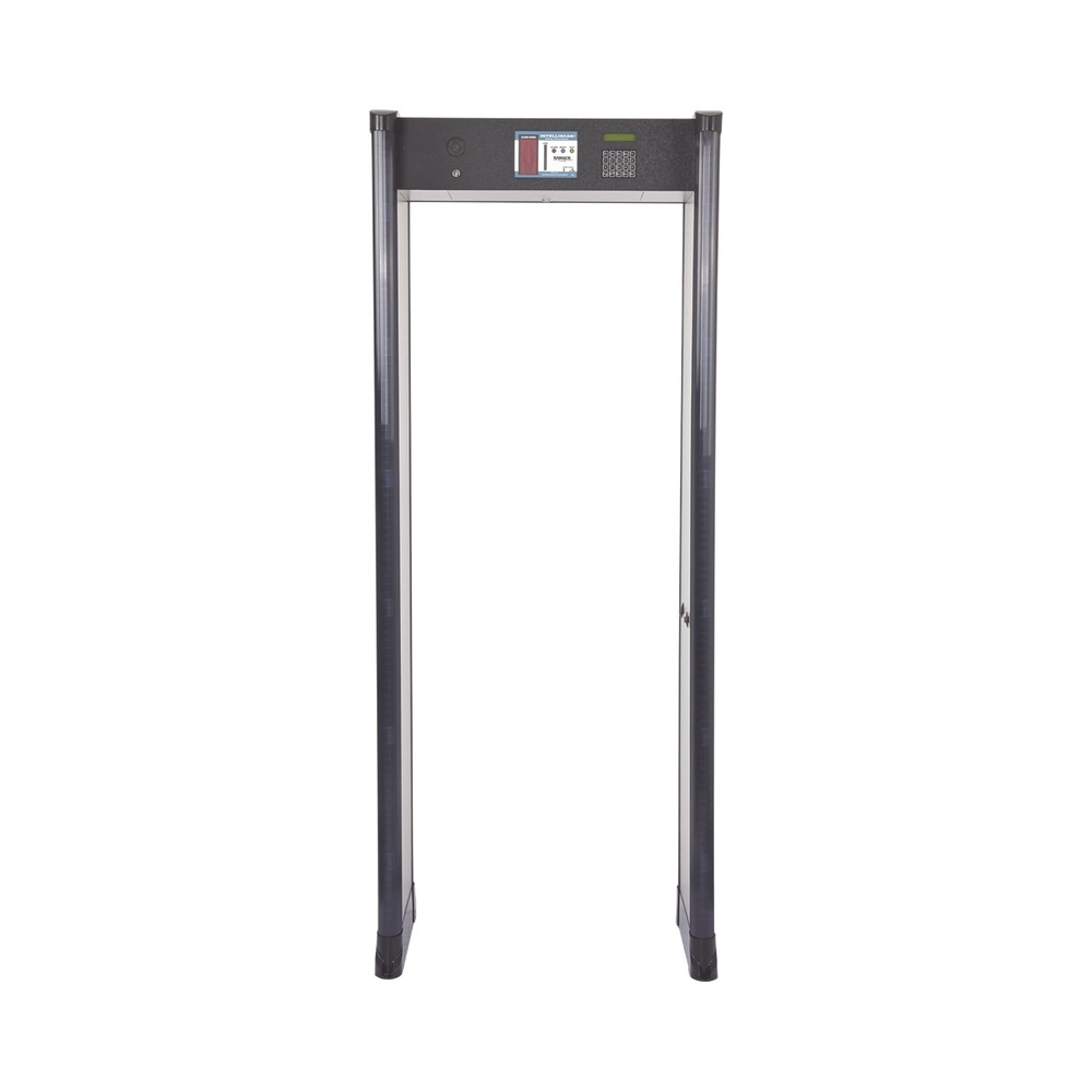Arco Detector de Metales de 33 Zonas con Anclaje para Fijarse al Piso. Incluye Sensor IR para evitar falsas Alarmas / Certificado por la Administración Federal de Aviación de EE. UU. (FAA)