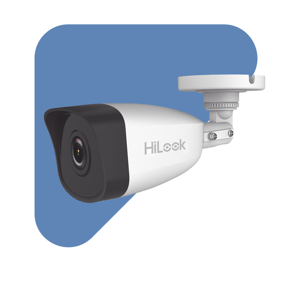 HiLook Series / Bala IP 4 Megapixel / 30 mts IR / Exterior IP67 / PoE / WDR 120 dB / Lente 2.8 mm / H.265+ / Onvif