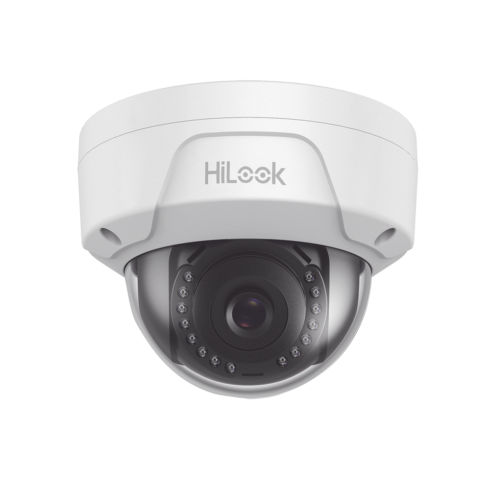 HiLook Series / Domo IP 2 Megapixel / 30 mts IR / Exterior IP67 / IK10 / dWDR / PoE / Lente 2.8 mm / Onvif