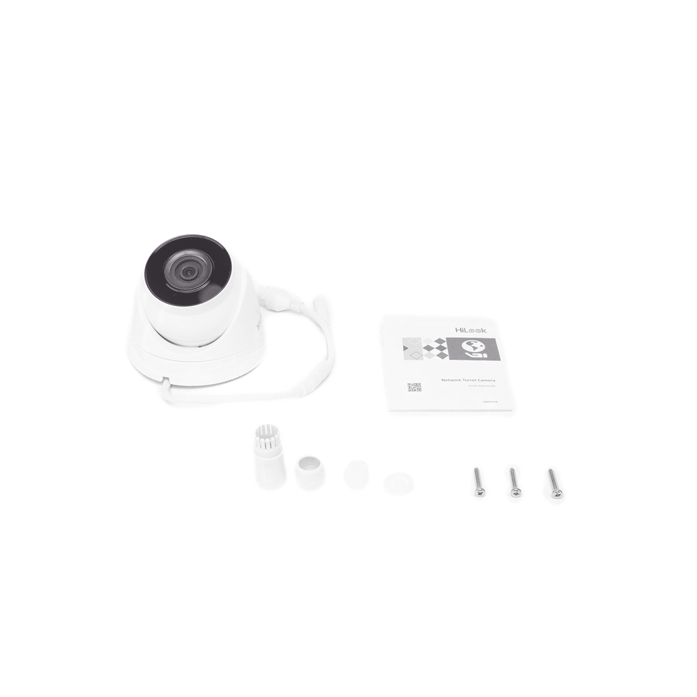 HiLook Series / Turret IP 4 Megapixel / 30 mts IR / Exterior IP67 / PoE / Lente 2.8 mm / WDR 120 dB / Onvif