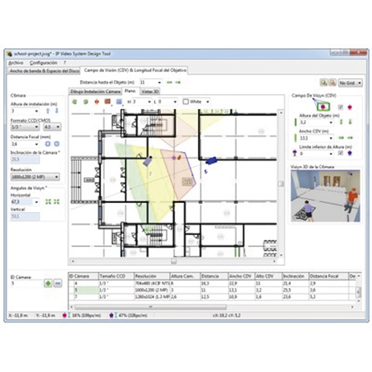 IP Video System Design EXPERT Tool / Herramienta de Diseño de Sistemas de Videovigilancia. Hasta 256 Cámaras por Proyecto
