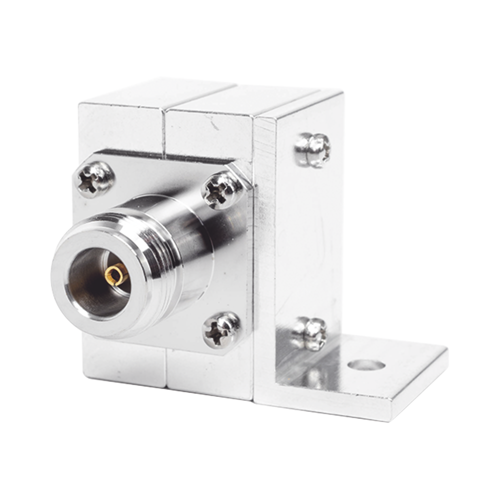 Protector Coaxial RF de CD Para 125 - 1000 MHz Con Ceja lateral y Conectores N Hembra en Ambos Lados, 50 Ω