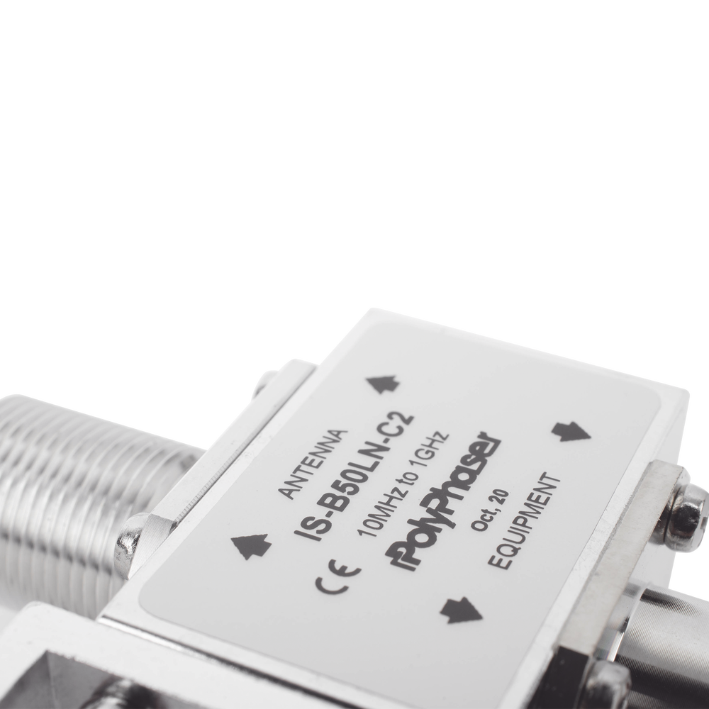Protector RF Coaxial Para 10 - 1000 MHz de Ceja Frontal y Conectores N Hembra en Ambos Lados, 50 Ω