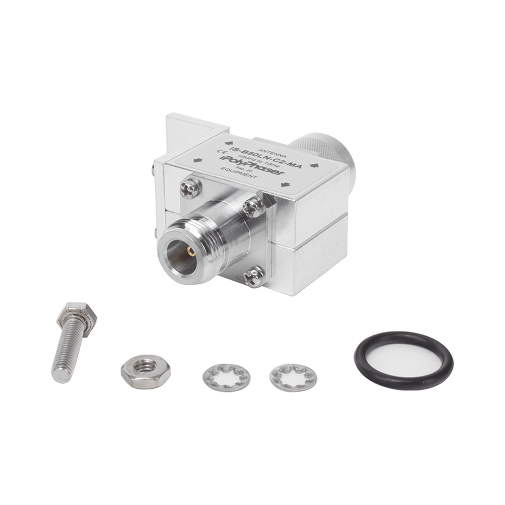 Protector RF Coaxial Para 10 a 1000 MHz Con Ceja Frontal Con Conectores N Macho y N-Hembra, 50 Ω