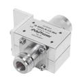 Protector RF Coaxial Para 10 a 1000 MHz Con Ceja Frontal Con Conectores N Macho y N-Hembra, 50 Ω