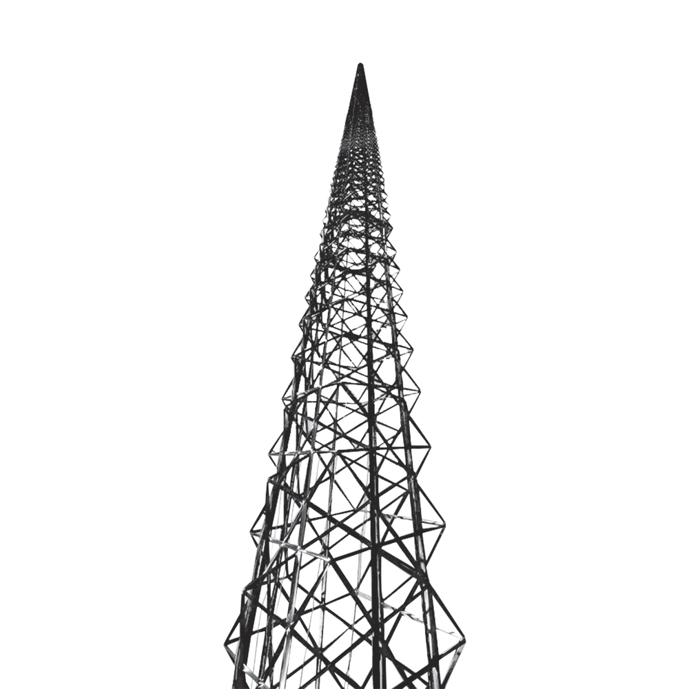Torre de Fibra de Carbono 18.3 metros (60 pies) Autosoportada- ULTRA LIGERA.
